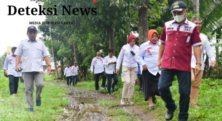 Meski Di Guyur Hujan, Bupati Dan Wabup Pohuwato Kunjungi Warga Sakit