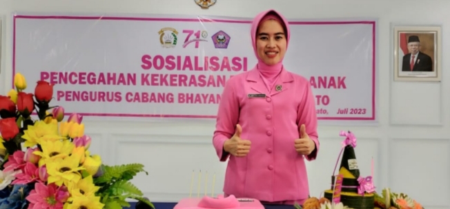 Arisan Bhayangkari Pohuwato Bulan Ini Dirangkaikan Dengan HUT Ibu Wakapolres