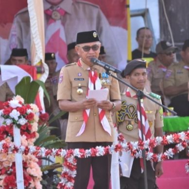 Hari Pramuka ke-62,  Kwartir Cabang Pohuwato Gelar Apel Besar