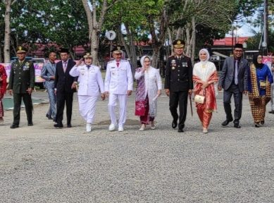 Detik Detik Proklamasi, Bupati Saipul Mbuinga Jadi Inspektur Upacara  HUT RI ke-78