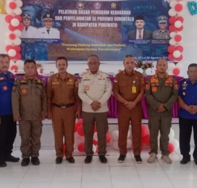 Pelatihan Dasar Pemadam Kebakaran Dan Penyelamatan Se-Provinsi Gorontalo, Di buka Sekda Pohuwato