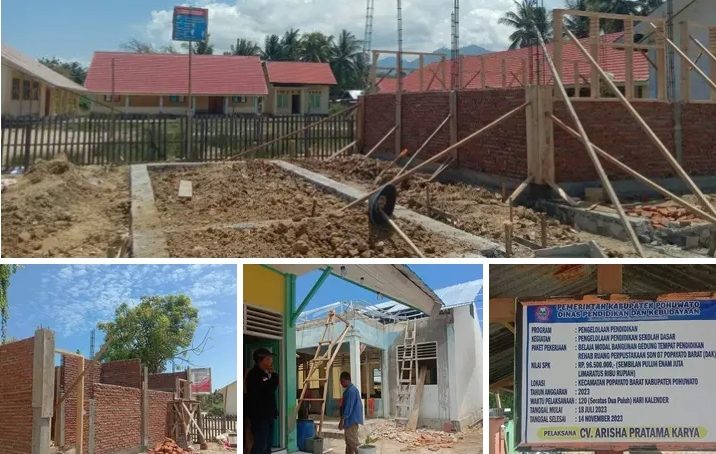 Kadis Pendidikan Pohuwato Sidak Program Pembangunan TA 2023