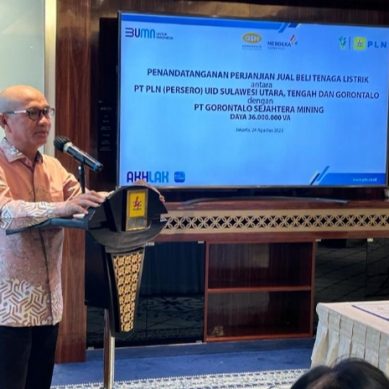 Disaksikan Bupati Pohuwato, Kerjasama antara PLN Dan GSM Ditanda Tangani