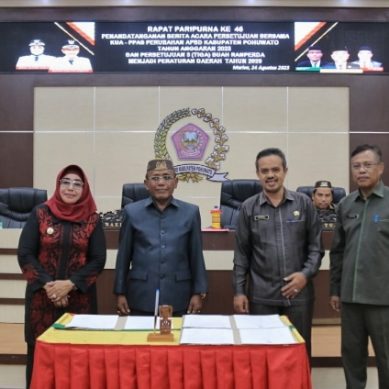 Hari Ini Persetujuan Bersama KUA-PPAS Perubahan APBD Pohuwato Di Tandatangani