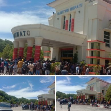 Tuntut Ganti Rugi Lahan, Bupati Pohuwato Mampu Redam Emosi  Aksi Demo Para Penambang 