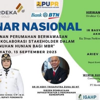 Hari Ini Seminar Nasional Pembangunan Perumahan Berwawasan Lingkungan, Di Gelar Di Pohuwato 