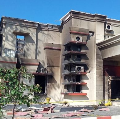 12 Milyar Nilai Bangunan Kantor Bupati Yang Dibakar Massa Unras