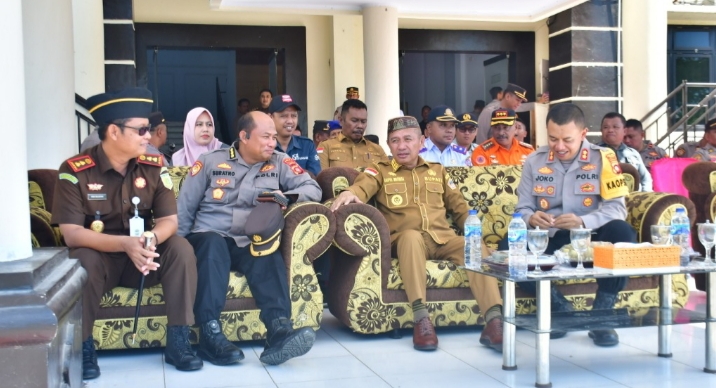 Bupati Saipul Mbuinga Suport Pengamanan Pemilu Di Kabupaten Pohuwato
