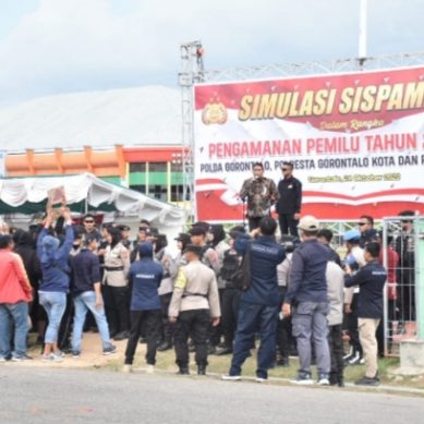 Polda Gorontalo Gelar Sispamkota, Amankan Pemilu 2024