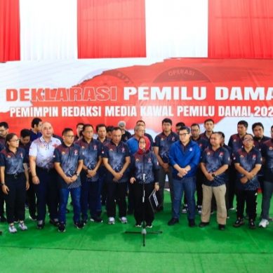 Polri, Dewan Pers, dan Pimpinan Media Deklarasi Pemilu Damai 2024