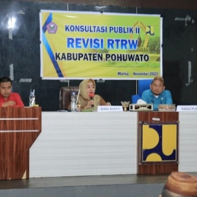 Pelaksanaan Konsultasi Publik II Revisi RTRW Tata Ruang Dibuka Wabup Pohuwato