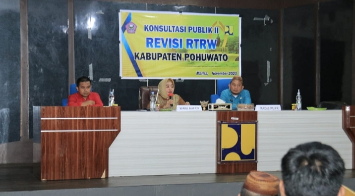 Pelaksanaan Konsultasi Publik II Revisi RTRW Tata Ruang Dibuka Wabup Pohuwato