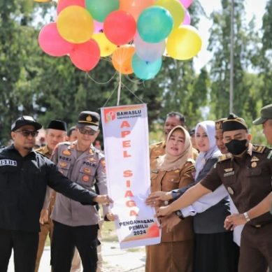Wabup Pohuwato Hadiri Apel Persiapan Pengawasan Dan Penindakan Pelanggaran Tahapan Kampanye PEMILU  2024