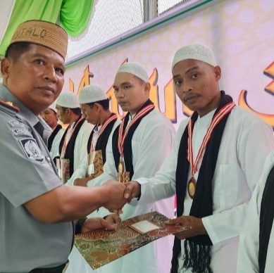 Optimalkan Program Ngaji, 74 Narapidana Di Lapas Pohuwato Wisuda Iqro Dan Alqur,an