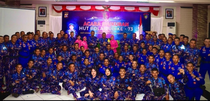 Polda Gorontalo Gelar Syukuran Perayaan HUT Ke-73 Polairud