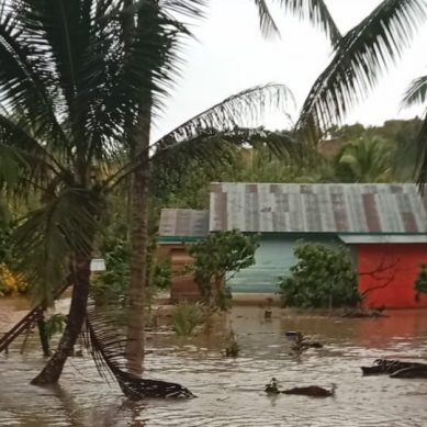 Di Guyur Hujan, Air Meluap Di Sejumlah Wilayah Desa Puncak Jaya