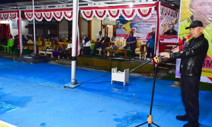 Bupati Saipul Mbuinga Apresiasi Kegiatan Open Turnamen Volley Ball Libuo Cup