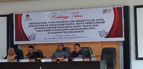 Persiapan Pemilu, KPU Provinsi Gorontalo Gelar Bimtek Di Pohuwato