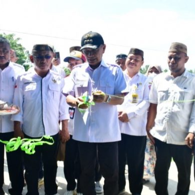 Bupati Saipul Mbuinga Resmikan TPS Di Kecamatan Buntulia