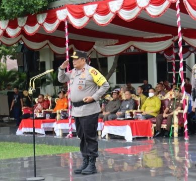 KAPOLDA GORONTALO PIMPIN APEL GELAR PASUKAN OPS LILIN OTANAHA 2023