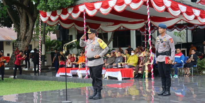 KAPOLDA GORONTALO PIMPIN APEL GELAR PASUKAN OPS LILIN OTANAHA 2023