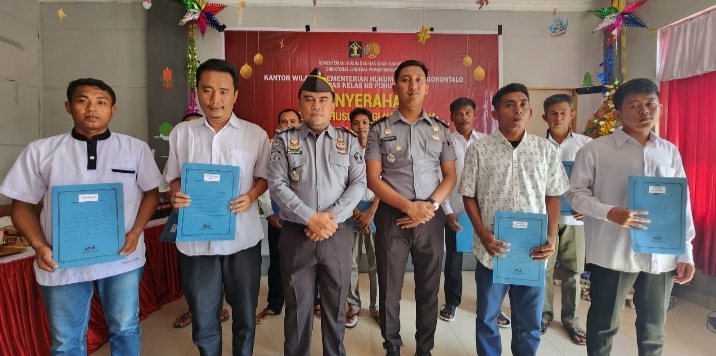 Narapidana Lapas Pohuwato  Beragama Kristen Menerima Remisi Khusus Natal