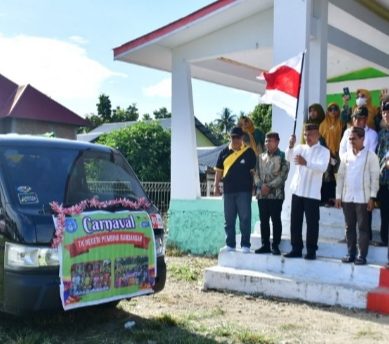 HUT Kecamatan Randangan Ke – 22, Bupati Saipul Mbuinga Apresiasi Kegiatan Carnaval Nusantara
