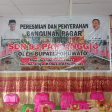 Hari Ini Bupati Pohuwato Resmikan Pembangunan Pagar SDN 03 Patilanggio