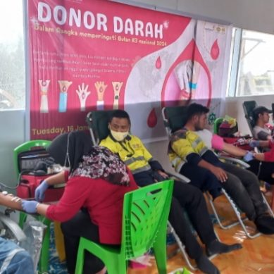 Sambut Bulan K3, PGP Gelar Kegiatan Donor Darah