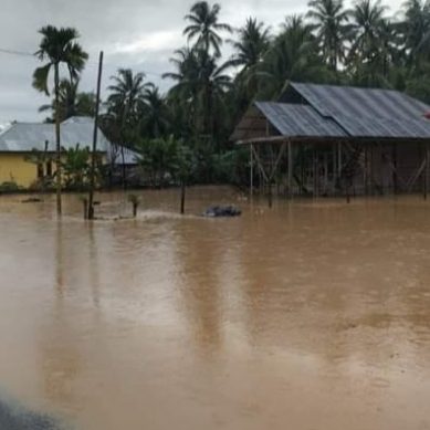 Hujan Deras Desa Hulawa Kecamatan Buntulia Tergenang Banjir