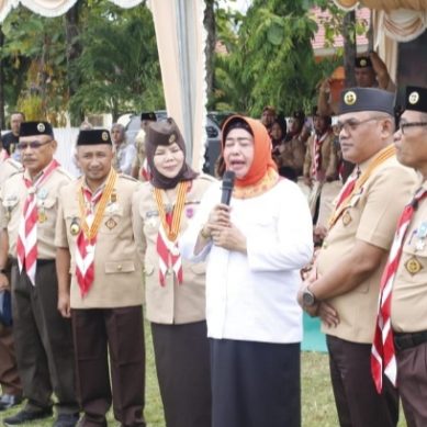 Wakil Bupati Suharsi Igirisa Melepas Kirab Bendera Memperingati Patriotik 23 Januari 1942,