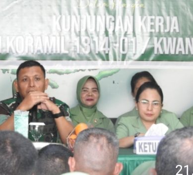 Kunker ke Koramil 1314-01/Kwandang, Dandim 1314/Gorut Lakukan Pembinaan