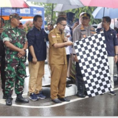 Sekda Kabupaten Pohuwato Lepas Pendistribusian Logistik Pemilu Hingga Ke TPS