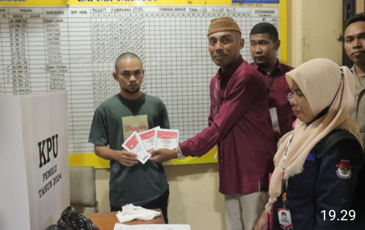 Tahanan di Rutan Polda Gorontalo Diberi Hak Pilih untuk Pemilu 2024