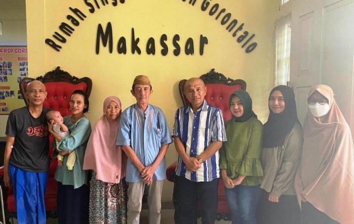 Di Makassar,  Bupati  Saipul A. Mbuinga Sempatkan Waktu Kunjungi Pasien Asal Desa Buhu Jaya