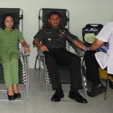 Persit KCK Cabang LXXI Kodim 1314 Gorut Ikut Aksi Donor Darah