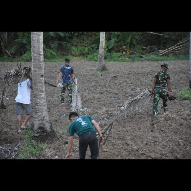Patut Di Apresiasi, TMMD 119 Danramil Paguat dan Pasiter Kodim 1313 Pohuwato Siapkan Lahan Untuk Ketahanan Pangan