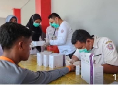 Warga Binaan Lapas Pohuwato di periksa HIV/AIDS