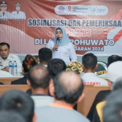 Wakil Bupati Suharsi Igirisa Resmi Buka Sosialisasi Dan Pemeriksaan HIV/AIDS  Di Lapas Kelas IIB Pohuwato,