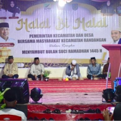 Bupati Saipul Mbuinga Hadiri Halal Bi Halal Pemkec Randangan