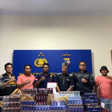 POLRES POHUWATO BERHASIL MENGAMANKAN ROKOK  ILEGAL