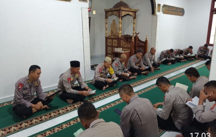 Brimob Ilato Polda Gorontalo, Terus Tingkatkan Keimanan dan Ketaqwaan di Bulan Ramadhan