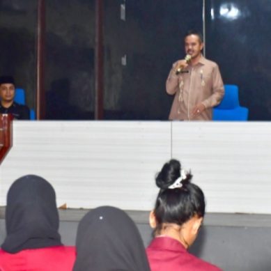 Sekda Pohuwato   Resmi Menerima  Peserta Program MBKM Terintegrasi KKN Lingkar Tambang