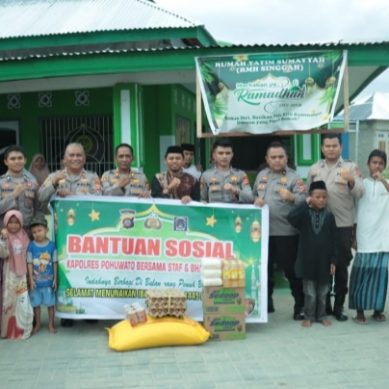 POLRES POHUWATO SALURKAN BANSOS KE PANTI ASUHAN