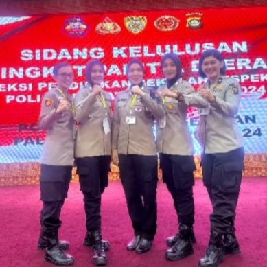 5 Polwan Lulus Seleksi SIP.,Salah satunya Polwan Personil Bidhumas