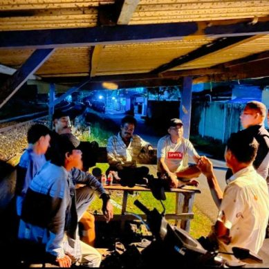 Kapolres Lahat Turun Langsung, Cek dan Patroli Ke Gardu Pos Kamling