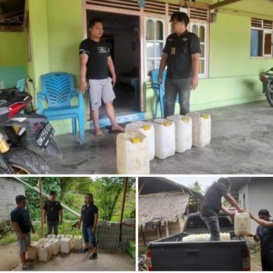 Ratusan Liter Cap Tikus Berhasil Di Sita Res Narkoba Polres Pohuwato