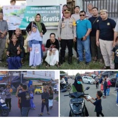Bagi Takjil dan Bukber, Begini Kebersamaan Polres Pohuwato Dan Jurnalis PSI Serta Alipapo