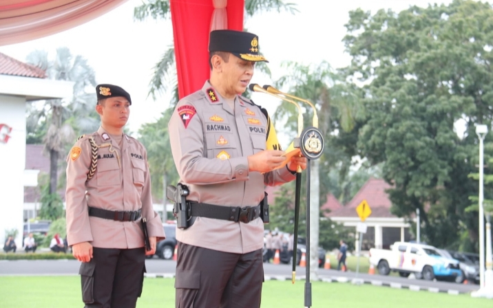 Kapolda Sumsel Pimpin Apel Gelar Pasukan Operasi Ketupat Musi 2024