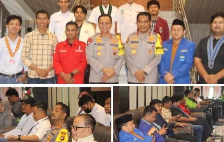 Jalin Silahturahmi, Kapolda Gorontalo Bertemu  Perwakilan Insan Pers, Kelompok Cipayung Plus, organisasi Buruh, serta BEM
